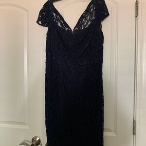 Navy lace dress